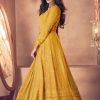 Glamorous Yellow Color Heavy Georgette with Santoon And Embroidery Designer Work Suit