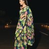 Karishma kapoor Multi Color 60 Gram Georgette Digital Saree