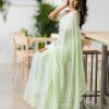 Fancy Look Light Green Color Zomato Silk Georgette beautiful sequence saree Saree