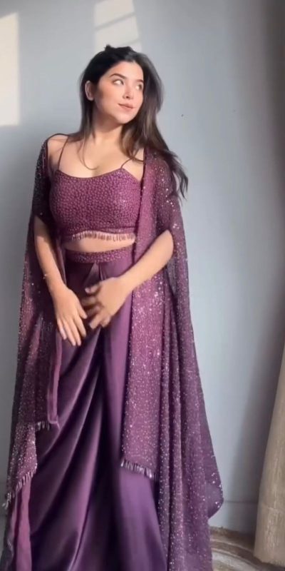 Special Purple Color Rangoli Silk Threads Embroidery Salwar Suit 2