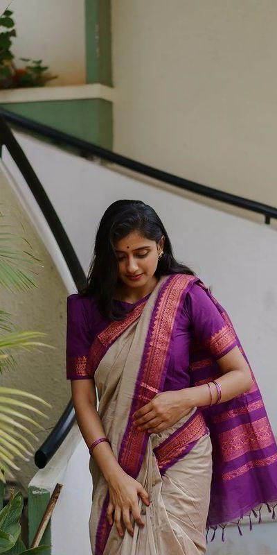 KP - 5044 Cream Color Soft Lichi Silk Jacquard On All Over Saree Casual, Party Wear, Wedding, Events Etc. Expected Delivery 4-6 Working Days @1449/- | Sarees, Bollywood Sarees, Creative Sarees, Designer Sarees, Embroidered Sarees, Ethnic Saree, Modern Digital sarees, Party Wear Sarees