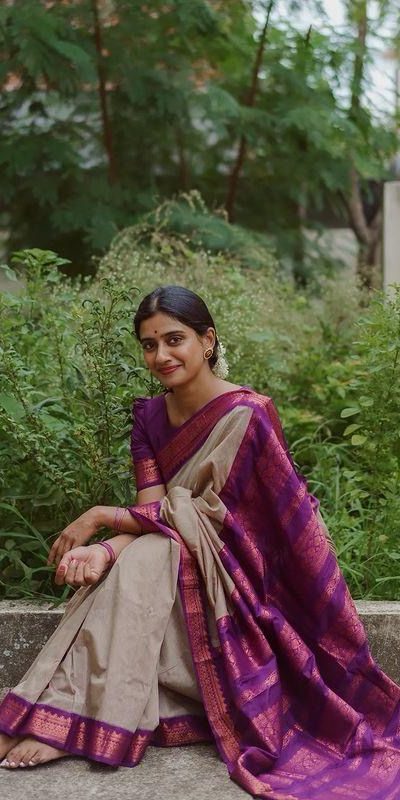 KP - 5044 Cream Color Soft Lichi Silk Jacquard On All Over Saree Casual, Party Wear, Wedding, Events Etc. Expected Delivery 4-6 Working Days @1449/- | Sarees, Bollywood Sarees, Creative Sarees, Designer Sarees, Embroidered Sarees, Ethnic Saree, Modern Digital sarees, Party Wear Sarees