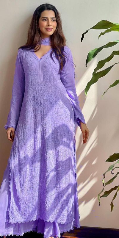 BE 170 Violet Color Georgette Thread Embroidery Salwar Suit Wedding, Party, Festive events, etc.  Expected Delivery  4-6 Working Days @1999/- | Salwar suit, Casual Suits, Creative suits, Designer Suits, Palazzo Suits, Party Wear Suits, Patiala Suits, Straight Suits