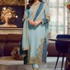 Aglow Light Blue Georgette Embroidery Sequence Salwar Suit