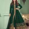 Marvel Green Color Heavy Georgette Embroidery Sharara Suit