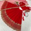 Fancy Red Color Georgette Embroidery Lehenga Choli