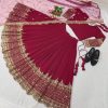 Fancy Ruby Color Georgette Embroidery Lehenga Choli