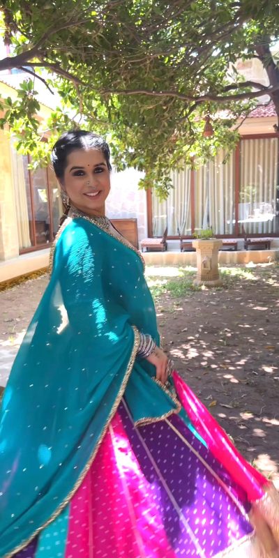 Nice Blue Color Georgette Mirror Less khadi Print Lehenga Choli