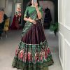 LNB 1623 Broun Color Fabulous Dola Silk Patola Print And Foil Work Lehenga Choli Wedding, Festive, Events Expected Delivery 4-6 Working Days@2199/- Only | Lehenga, Bollywood Lehenga, Creative Lehenga, Designer Lehenga, Embroidered Lehenga, Party Wear Lehenga