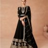 Amazing Dark Brown Color Faux Georgette With Embroidery Work Anarkali Gown