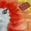 Gorgeous Orange Color Georgette With Sequence Worked Butti Saree