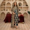 Navy Blue Faux Georgette With Embroidery Sequence With Beads Work Salwar Suit