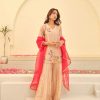Cream Fendi With Embroidery Work Salwar Suit