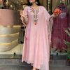 Stylist Peach Color Chanderi Silk With Mirror Work Embroidery Salwar Suit