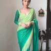 Pista And Green Georgette Silk Multi Combination All Over The Saree