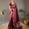 Aglow Red Color Soft Litchi Silk Kubera Pattu Saree