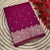 Fantastic Rani Pink Color Banarasi Silk Zari Weaving Rich Pallu Saree