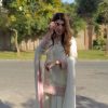 White Roman Silk Sequence Embroidery Salwar Suit
