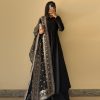 Black Chinon Silk With Inner Plain Anarkali Gown