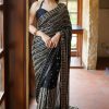 DF 3451 Black Color Faux Georgette 5mm Sequence Embroidery Work Saree Casual, Wedding, Festive, Events . Expected Delivery  4-6 Working Days @1799/- only                                                 | Sarees, Bollywood Sarees, Creative Sarees, Designer Sarees, Embroidered Sarees, Ethnic Saree, Modern Digital sarees, Party Wear Sarees