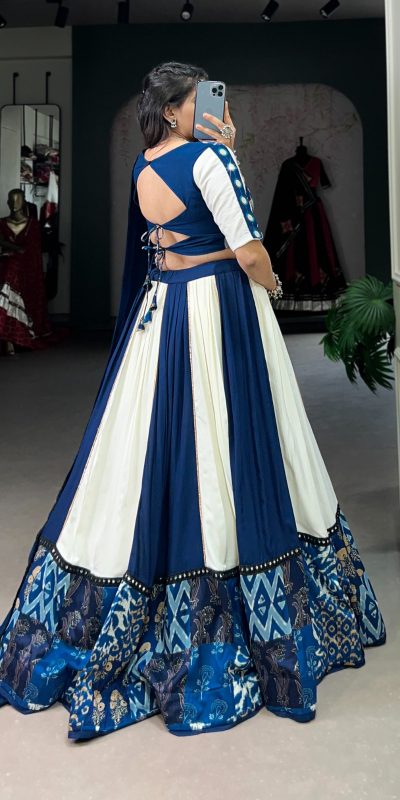 LNB 1714 Blue Color Pure Rayon Plain Printed With Paper Mirror Work Lehenga Choli Wedding, Party, Festive, Events Etc. Delivery 4-6 Working Days Rs 3599 | Lehenga, Bollywood Lehenga, Creative Lehenga, Designer Lehenga, Embroidered Lehenga, Party Wear Lehenga