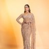 DF 3462 Cream Color Butterfly Net Heavy 5mm Sequins Embroidery work Saree Casual, Wedding, Festive, Events . Expected Delivery  4-6 Working Days @1999/- only                                                                                | Sarees, Bollywood Sarees, Creative Sarees, Designer Sarees, Embroidered Sarees, Ethnic Saree, Modern Digital sarees, Party Wear Sarees