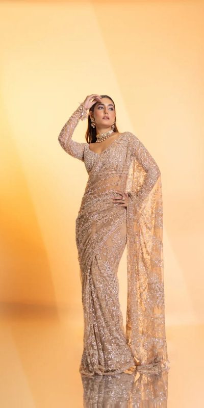 DF 3462 Cream Color Butterfly Net Heavy 5mm Sequins Embroidery work Saree Casual, Wedding, Festive, Events . Expected Delivery 4-6 Working Days @1999/- only | Sarees, Bollywood Sarees, Creative Sarees, Designer Sarees, Embroidered Sarees, Ethnic Saree, Modern Digital sarees, Party Wear Sarees