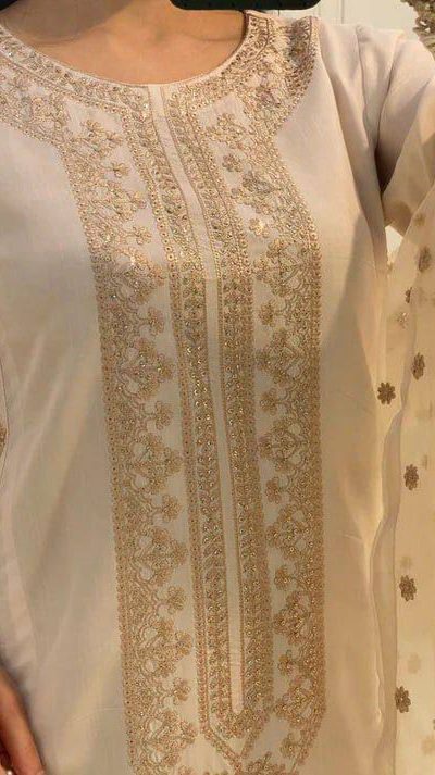 LG 1913 Cream Color Roman Silk Sequence Embroidery Work Salwar Suit Casual, Wedding, Festive, Events . Expected Delivery 4-6 Working Days @1999/- only | Jump Suits, Salwar suit, Casual Suits, Creative suits, Designer Suits, Palazzo Suits, Party Wear Suits, Patiala Suits, Straight Suits