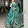 LNB 1906 Firozi Color Pure Chanderi Plain With Zari Weaving Work Border Lehenga Choli Wedding, Party, Festive, Events Etc. Delivery 4-6 Working Days Rs 1999 | Lehenga, Bollywood Lehenga, Creative Lehenga, Designer Lehenga, Embroidered Lehenga, Party Wear Lehenga