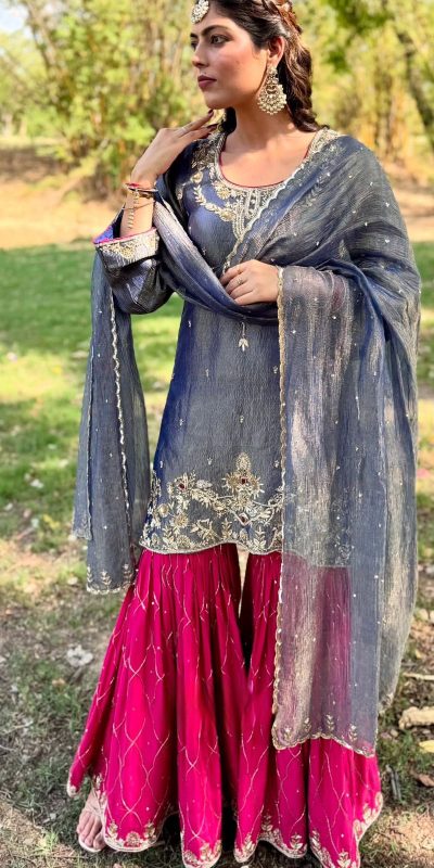 BE 380 Gray Fandy Salwar Suit Perfect for Wedding, Party, Ethnic Day, Family Gatherings, Sangeet . Available at βΉ1999 only. Delivery 4-6 Working Days | Jump Suits, Tops & Bottoms, Track Suits, Salwar suit, Casual Suits, Creative suits, Designer Suits, Palazzo Suits, Party Wear Suits, Patiala Suits, Straight Suits, Trendy Wear