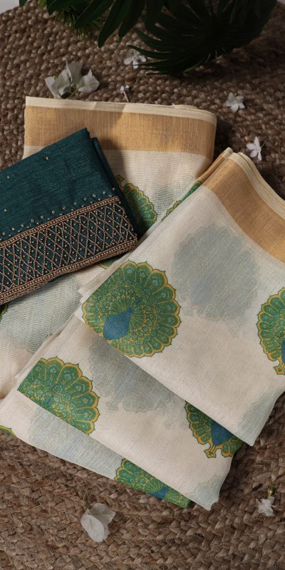 YNF 7205 Green Color Onam Printed With Banglory Blouse Saree Casual, Wedding, Festive, Events . Expected Delivery 4-6 Working Days @1749/- only | Sarees, Bollywood Sarees, Creative Sarees, Designer Sarees, Embroidered Sarees, Ethnic Saree, Modern Digital sarees, Party Wear Sarees