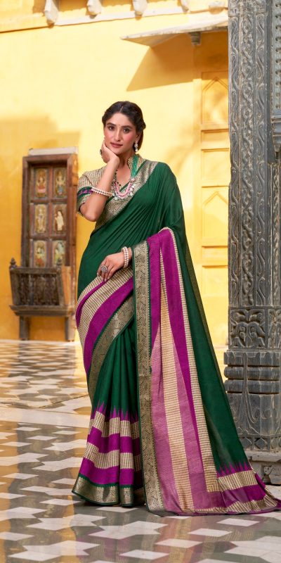 YNF 7049 Green Color Poly Cotton Printed With Zari Weaving Work Saree Casual, Wedding, Festive, Events . Expected Delivery 4-6 Working Days @1699/- only | Sarees, Bollywood Sarees, Creative Sarees, Designer Sarees, Embroidered Sarees, Ethnic Saree, Modern Digital sarees, Party Wear Sarees