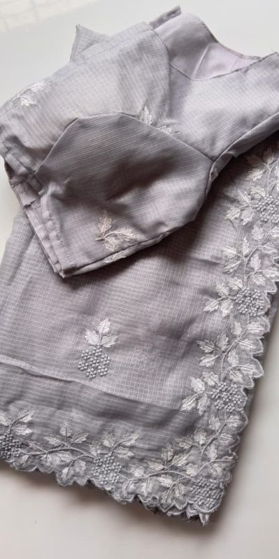 DF KOTA Grey Color Kota Doriya With Multi Thread Work Slapp Border Saree Casual, Wedding, Festive, Events . Expected Delivery 4-6 Working Days @1999/- only | Sarees, Bollywood Sarees, Creative Sarees, Designer Sarees, Embroidered Sarees, Ethnic Saree, Modern Digital sarees, Party Wear Sarees