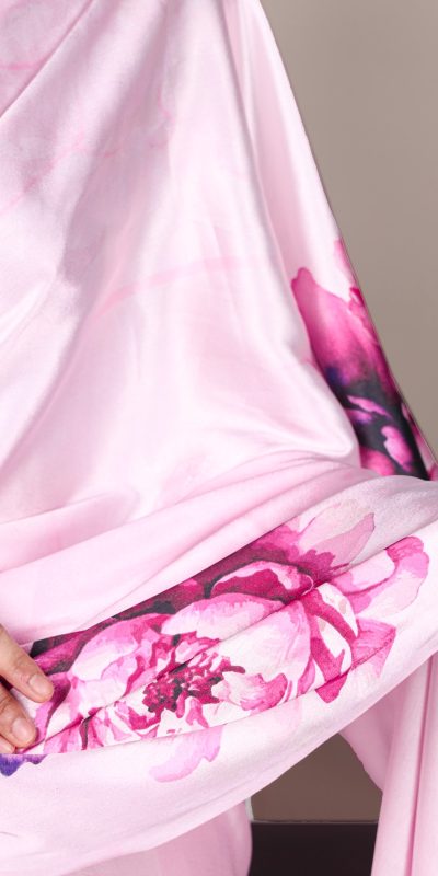 YNF 7054 Light Pink Color Satin Silk Floral Printed Saree Casual, Wedding, Festive, Events . Expected Delivery 4-6 Working Days @1549/- only | Sarees, Bollywood Sarees, Creative Sarees, Designer Sarees, Embroidered Sarees, Ethnic Saree, Modern Digital sarees, Party Wear Sarees