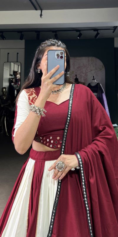 LNB 1714 Maroon Color Pure Rayon Plain Printed With Paper Mirror Work Lehenga Choli Wedding, Party, Festive, Events Etc. Delivery 4-6 Working Days Rs 3599 | Lehenga, Bollywood Lehenga, Creative Lehenga, Designer Lehenga, Embroidered Lehenga, Party Wear Lehenga