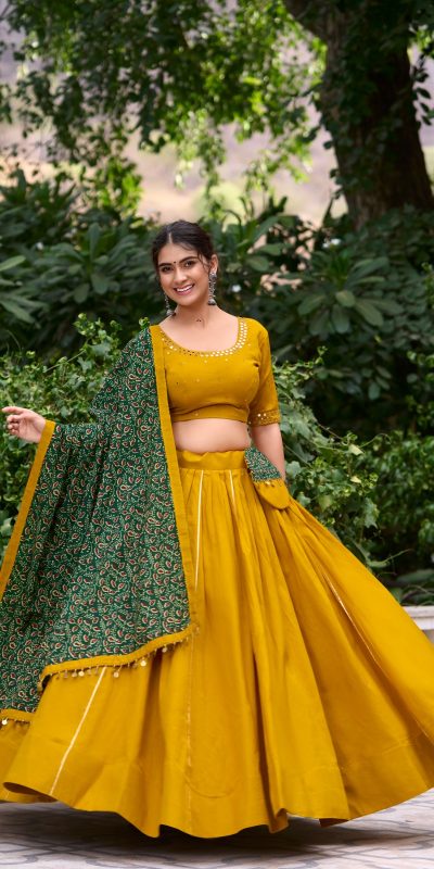 LNB 1697 Mustard Color Pure Cotton Plain With Gota Patti Touch Up Lehenga Choli Wedding, Party, Festive, Events Etc. Delivery 4-6 Working Days Rs 3499 | Lehenga, Bollywood Lehenga, Creative Lehenga, Designer Lehenga, Embroidered Lehenga, Party Wear Lehenga