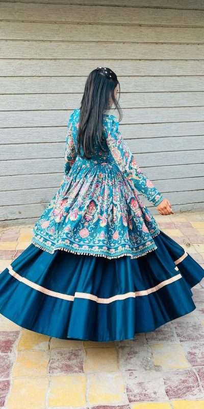 BE 265 Navy Blue Navy Blue Fiona Silk Lehenga Choli with Lace Work. Now at just ₹1899. Delivery 4-6 Working Days. Shop now. | Lehenga, Bollywood Lehenga, Creative Lehenga, Designer Lehenga, Embroidered Lehenga, Party Wear Lehenga