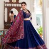 LNB 1243 Navy blue Color Tasar Silk Gamthi Print Embossed Gotta Lace Lehenga Choli Festive Party Wedding, Events etc. Delivery 4-6 Working Days @2999/- | Lehenga, Bollywood Lehenga, Creative Lehenga, Designer Lehenga, Embroidered Lehenga, Party Wear Lehenga