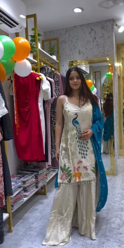 LG 1994 Off White Color French Crape Embroidery Work Salwar Suit Casual, Wedding, Festive, Events . Expected Delivery 4-6 Working Days @1999/- only | Jump Suits, Salwar suit, Casual Suits, Creative suits, Designer Suits, Palazzo Suits, Party Wear Suits, Patiala Suits, Straight Suits