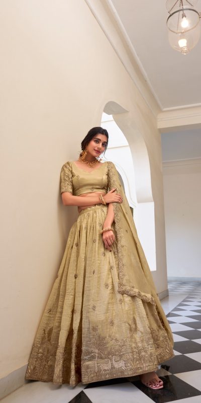 LNB 1435 Off White Sequins Work & Embroidery Work Lehenga Choli in Gold Crush. Exclusive Offer ₹3399. Delivery 4-6 Working Days. Shop now. | Lehenga, Bollywood Lehenga, Creative Lehenga, Designer Lehenga, Embroidered Lehenga, Party Wear Lehenga