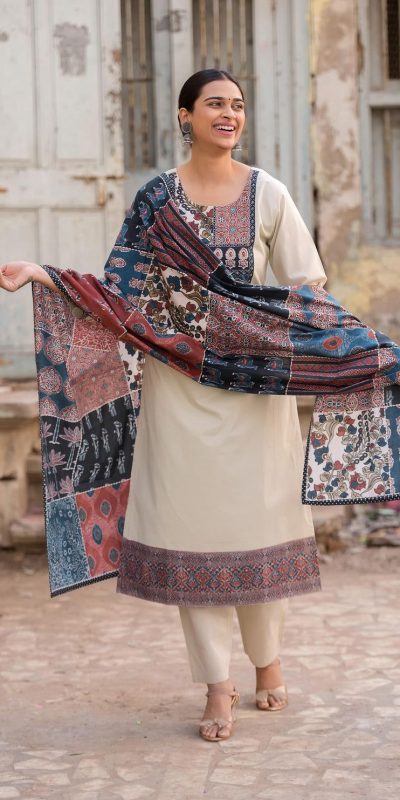 LG 1992Β Off White Color Roman Silk Printed Patch WorkΒ Salwar Suit Casual, Wedding, Festive, Events . Expected DeliveryΒ 4-6 Working Days @1899/- onlyΒ Β Β | Jump Suits, Salwar suit, Casual Suits, Creative suits, Designer Suits, Palazzo Suits, Party Wear Suits, Patiala Suits, Straight Suits