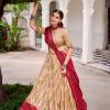 LNB 1250 Off White Color Tasar Silk Bandhej Print With Gotta Patti Lace Lehenga Choli Festive Party Wedding, Events etc. Delivery 4-6 Working Days @2149/- | Lehenga, Bollywood Lehenga, Creative Lehenga, Designer Lehenga, Embroidered Lehenga, Party Wear Lehenga