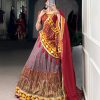LNB 1745 Onion Color Tasar Silk Kashmiri Foil Print Gamthi Work Sequins Lehenga Choli Wedding, Party, Festive, Events Etc. Delivery 4-6 Working Days Rs 2999 | Lehenga, Bollywood Lehenga, Creative Lehenga, Designer Lehenga, Embroidered Lehenga, Party Wear Lehenga