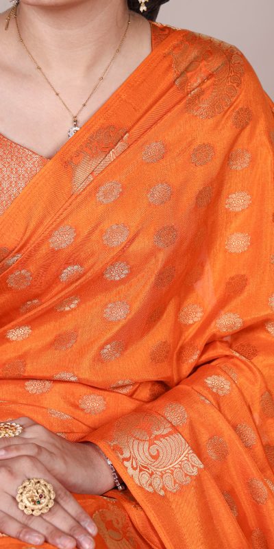 YNF 7904 Orange Color Roop Silk Zari Weaving Work Saree Casual, Wedding, Festive, Events . Expected Delivery  4-6 Working Days @1749/- only                                                                                | Sarees, Bollywood Sarees, Creative Sarees, Designer Sarees, Embroidered Sarees, Ethnic Saree, Modern Digital sarees, Party Wear Sarees