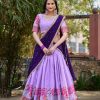 LNB1518 Pink Color Cotton Silk Thread Embroidery Work Lehenga Choli Wedding, Party, Festive, Events Etc. Delivery 4-6 Working Days Rs 2999 | Lehenga, Bollywood Lehenga, Creative Lehenga, Designer Lehenga, Embroidered Lehenga, Party Wear Lehenga