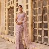 DF 3435 Pink Color Mono Net 5mm Multi Sequins Embroidery Work Saree Casual, Wedding, Festive, Events . Expected Delivery  4-6 Working Days @1799/- only                                                                                | Sarees, Bollywood Sarees, Creative Sarees, Designer Sarees, Embroidered Sarees, Ethnic Saree, Modern Digital sarees, Party Wear Sarees