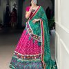 LNB 1741 Pink Color Tasar Silk Leheriya Patola Print Mirror Gamthi Work Lehenga Choli Wedding, Party, Festive, Events Etc. Delivery 4-6 Working Days Rs 2999 | Lehenga, Bollywood Lehenga, Creative Lehenga, Designer Lehenga, Embroidered Lehenga, Party Wear Lehenga