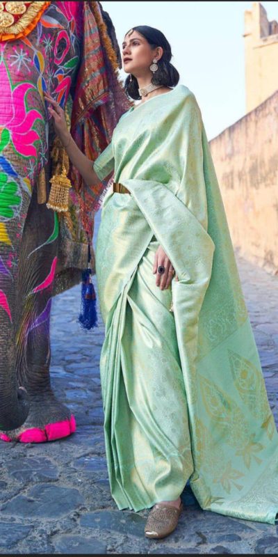 KP 5013 Pista Soft Lichi Silk Jacquard Work With Designer Work Saree Special Price ₹1399. Delivery 4-6 Working Days. Shop now. | Sarees, Bollywood Sarees, Creative Sarees, Designer Sarees, Embroidered Sarees, Ethnic Saree, Modern Digital sarees, Party Wear Sarees