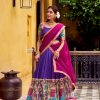 LNB 1242 Purple Color Poly Chanderi Kalamkari Printed Zari Weaving Work Lehenga Choli Wedding, Party, Festive, Events Etc. Delivery 4-6 Working Days Rs 1899 | Lehenga, Bollywood Lehenga, Creative Lehenga, Designer Lehenga, Embroidered Lehenga, Party Wear Lehenga