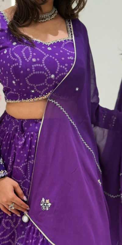 LG 647 Purple Color Printed Georgette Real Mirror Work Lehenga Choli Wedding, Party, Festive, Events Etc. Delivery 4-6 Working Days Rs 2099 | Lehenga, Bollywood Lehenga, Creative Lehenga, Designer Lehenga, Embroidered Lehenga, Party Wear Lehenga